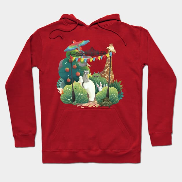 Crazy Zoo Hoodie by beesants